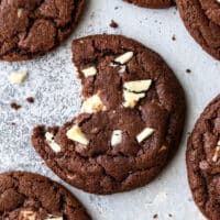 Soft and fudgy chocolate cookies filled with white chocolate chunks are an irresistible treat!