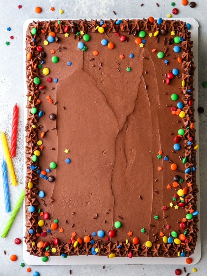 How to make sheet cake from a layer cake recipe