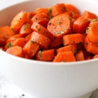 These sweet and savory brown sugar glazed carrots are the perfect side dish to any meal!
