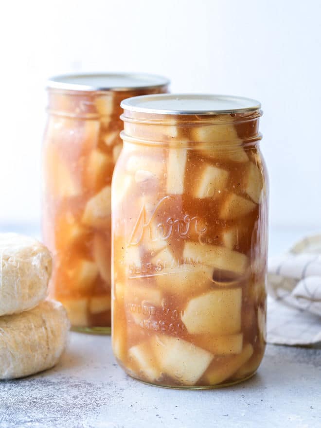 Homemade apple pie filling makes fall baking a snap!
