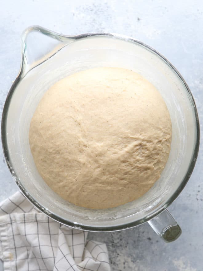 Cinnamon sourdough dough for apple fritters