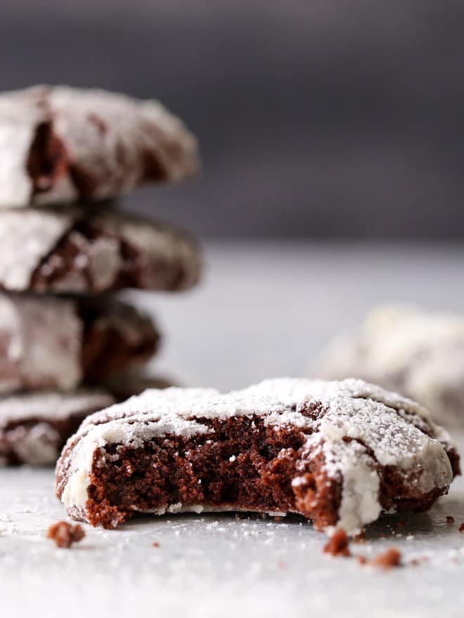 These rich and fudgy chocolate crinkle cookies have a hint of coffee and cinnamon that sets them apart. They're simply irresistible!