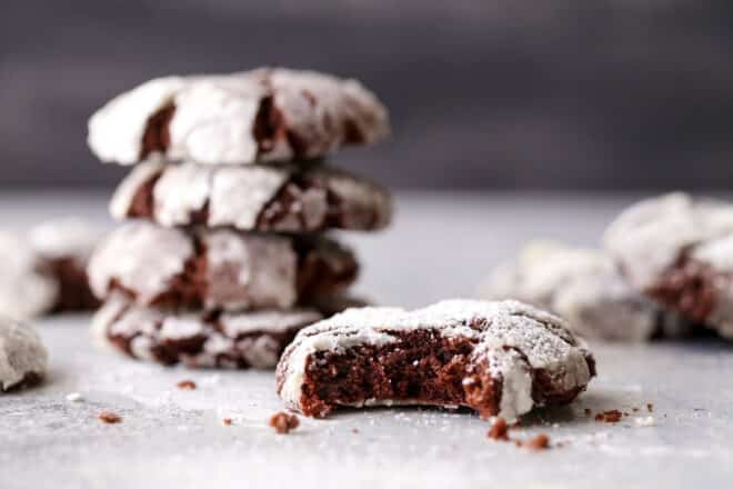 These rich and fudgy chocolate crinkle cookies have a hint of coffee and cinnamon that sets them apart. They're simply irresistible!