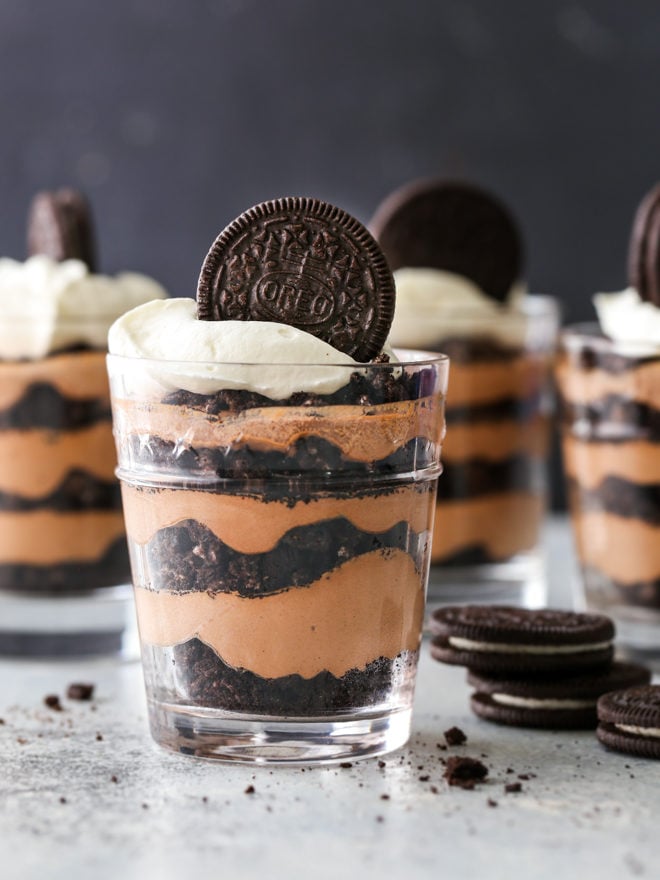 All you need are 3 basic ingredients to make these simple but decadent chocolate oreo parfaits.