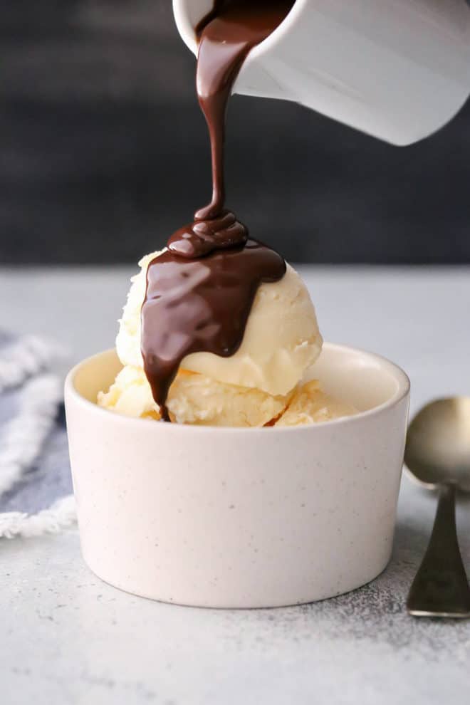 This is the richest, most chocolaty hot fudge sauce you've ever tasted! It's the perfect topping for ice cream and other desserts.