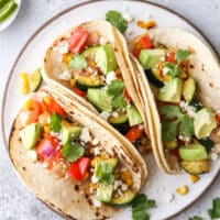 simple grilled veggie tacos are fresh, healthy, and full of so much flavor