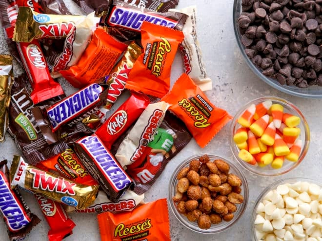 ingredients for halloween candy bardk