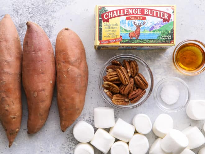 ingredients for sweet potato bites