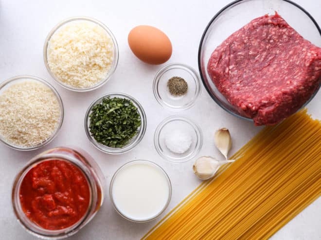 spaghetti and meatballs ingredients