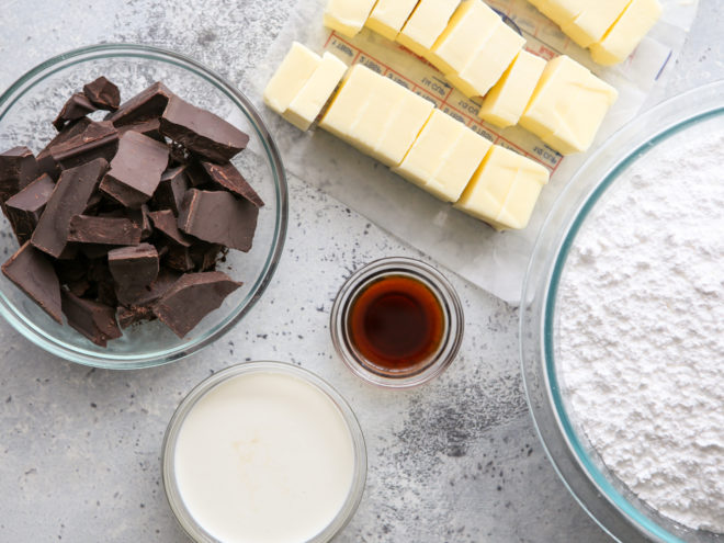 easy fudge buttercream ingredients