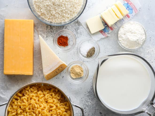 baked macaroni and cheese ingredients