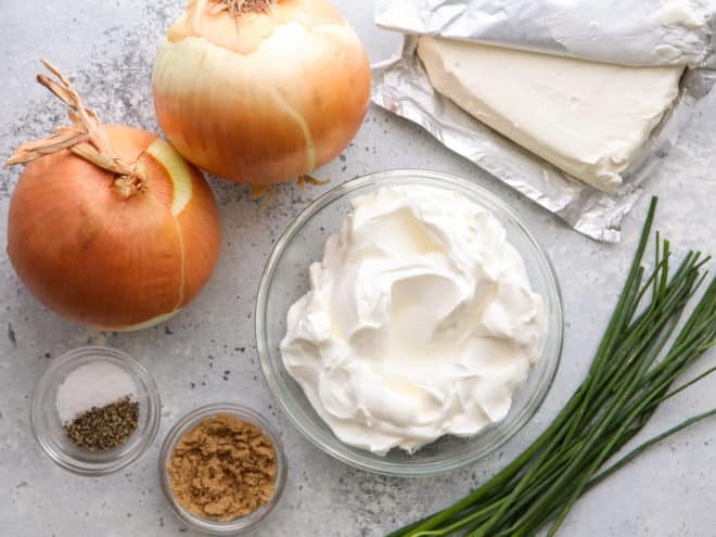 homemade french onion dip ingredients