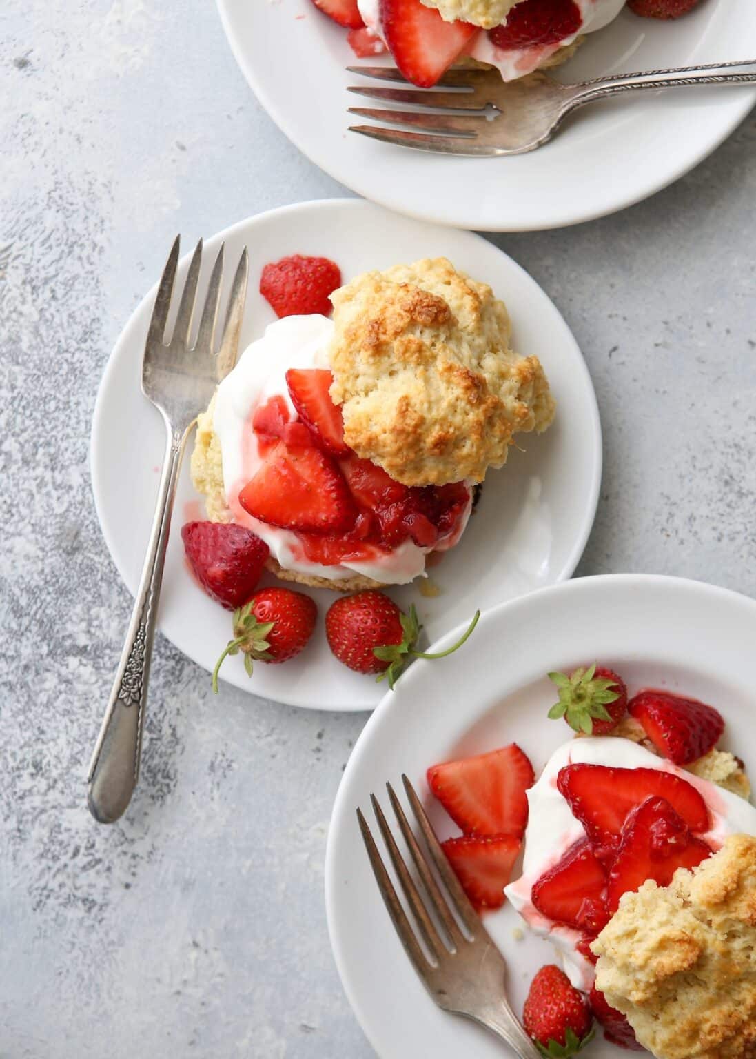 Homemade Strawberry Shortcake with Easy Biscuits - Completely Delicious