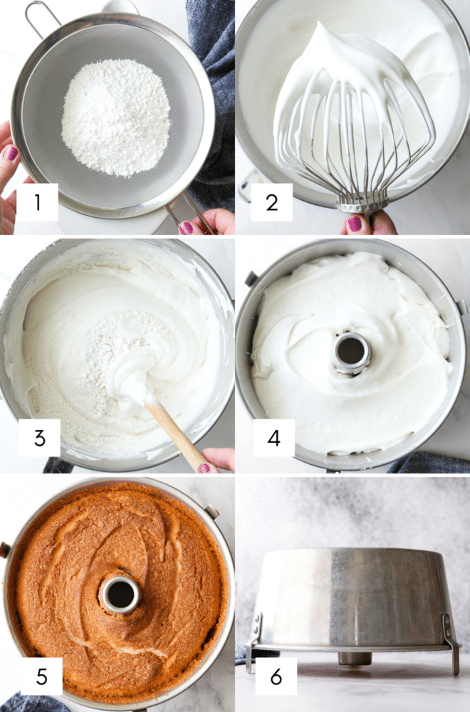 step-by-step photos for angel food cake