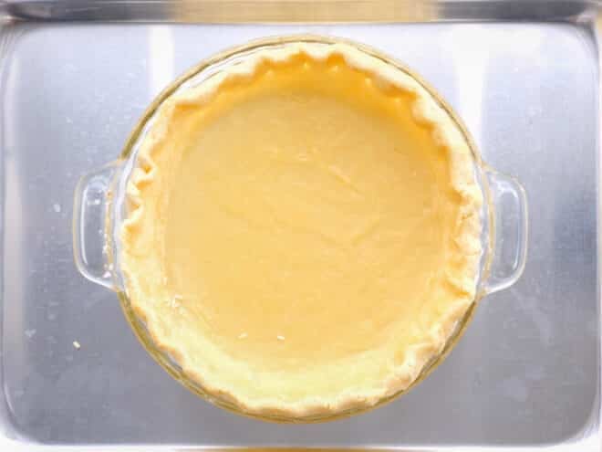 partial baked pie crust