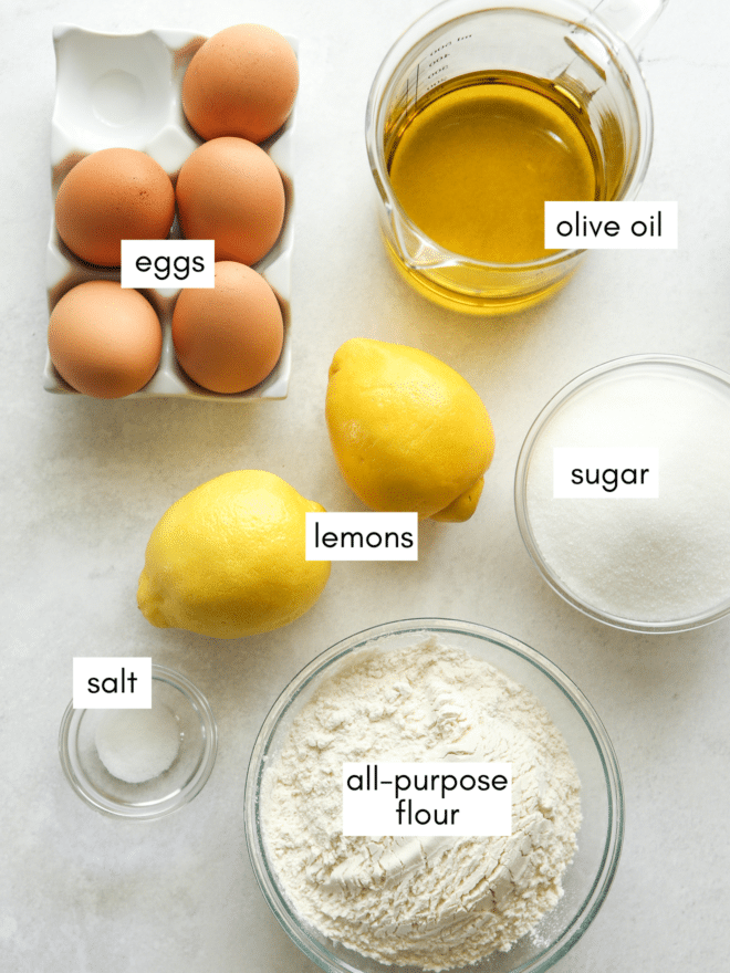 lemon olive oil cake ingredients