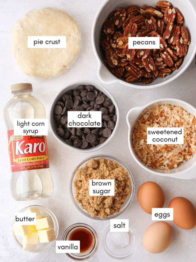 chocolate coconut pie ingredients