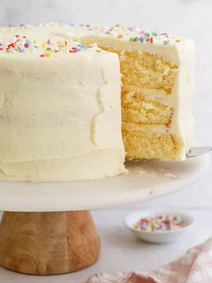 The Ultimate Vanilla Layer Cake - Completely Delicious