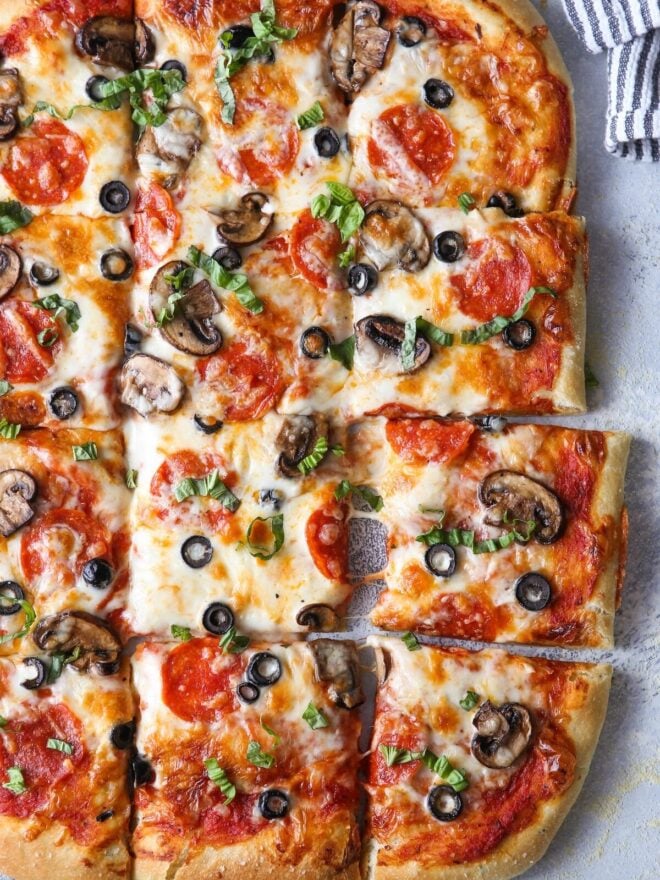 Basic homemade pizza dough is so easy to make yourself!