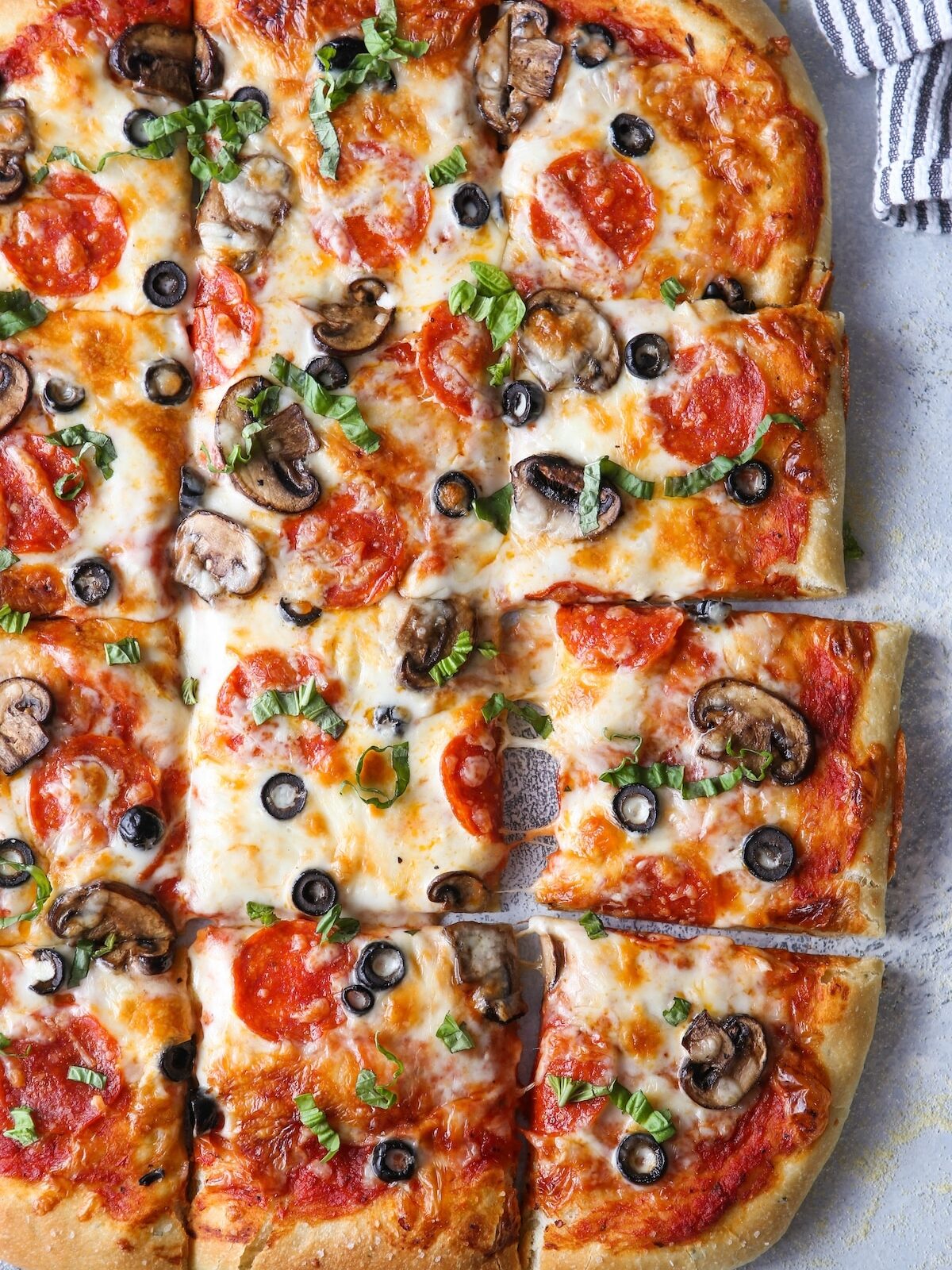Basic homemade pizza dough is so easy to make yourself!